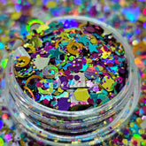 Arcade Glitter Mix - Multicolor Shape Glitter